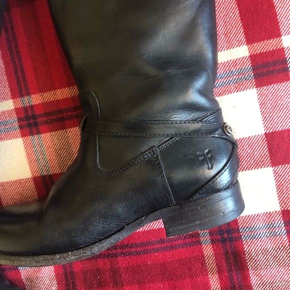 Frye tall black boots 5.5B / 5.5 - Picture 2 of 14